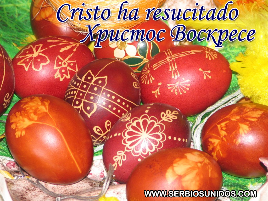 Hristos vaskrese! Cristo ressucitou!